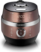 CUCKOO CRP-JHR1009F 10-Cup (Uncooked) / 20-Cup (Cooked) Induction Heating Pressure Rice Cooker with Nonstick Inner Pot, 16 Menu Options, Fuzzy Logic Tech, 3 Voice Guide, Auto Clean (Copper/Black)