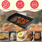 DcYourHome Universal Flat Top Griddle for Gas Grill, Gas Stove,Grill Flat Insert for Outdoor Grills, Stove-Top Griddles for 4 Burner Range Oven, 18.6" × 14" Large Nonstick Cast Iron Cooking Griddle