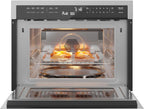 KoolMore COM-24SS 24 Inch Built-in Convection Oven and Microwave Combination with Broil, Soft Close Door, 1000 Watt Power, Stainless Steel Finish, Touch Control LCD Display, 24 in/1.6 Cu. Ft, Silver
