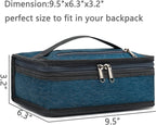 FlowFly Small Insulated Lunch box Portable Soft Bag Mini Cooler Thermal Meal Tote Kit with Handle for Work & School, Royal