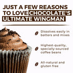 Espresso Powder for Baking - Achieve Rich Chocolate Flavor - Great for Baking - All-Natural - Fine Powder - Easily Dissolves - Gluten Free - Non-GMO - Convenient Resealable Pouch (7oz)