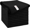 Orighty Microfiber Cleaning Cloth, 12 Pack Highly Absorbent Cleaning Supplies, Lint Free Cloths for Multiple-use, Powerful Dust Removal Clean Rags for House, Kitchen, Car Care(12x12 inch) Black