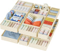 DIMJ Drawer Organizer Clothes - 20 Pack Closet Drawer Organizer Bins for Baby Clothes Storage, Fabric Dresser Organizer for Nursery Bedroom, Foldable Small Drawer Dividers for Underwear Socks