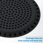 Shower Drain Hair Catcher,Aluvor Shower Drain Cover Bathtub Drain Strainers Weighted Metal Hair Trap Stopper Sink Drain Protector Filter Bathroom Flat Strainer Stopper
