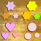 Metal Cookie Cutters Set - Star Cookie Cutter Stainless Steel Round Biscuit Cutter Heart Small Star Cookie Cutters Mini Flower Molds Cutter for Baking (20 Round Heart Flower Star Cookie Cutters)