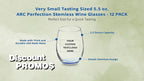 Custom Stemless Wine Glasses by ARC 5.5 oz. Set of 12, Personalized Bulk Pack - Perfect for Hotel, Bar, Restaurant or Lounge - Blue