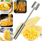 EGZ Corn Cob Peeler Peeler Easy Clean Corn Cob Stainless Steel Splitter Tool Suitable for Home Kitchen, Restaurant Chef, Picnic Lovers (2 Pcs)