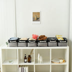 Fabric Storage Cubes - Closet Storage Bins Storage Baskets for Organizing with Handles Organization and Storage 11.8 (L) x 7.8 (W) x 5.2 (H) inches