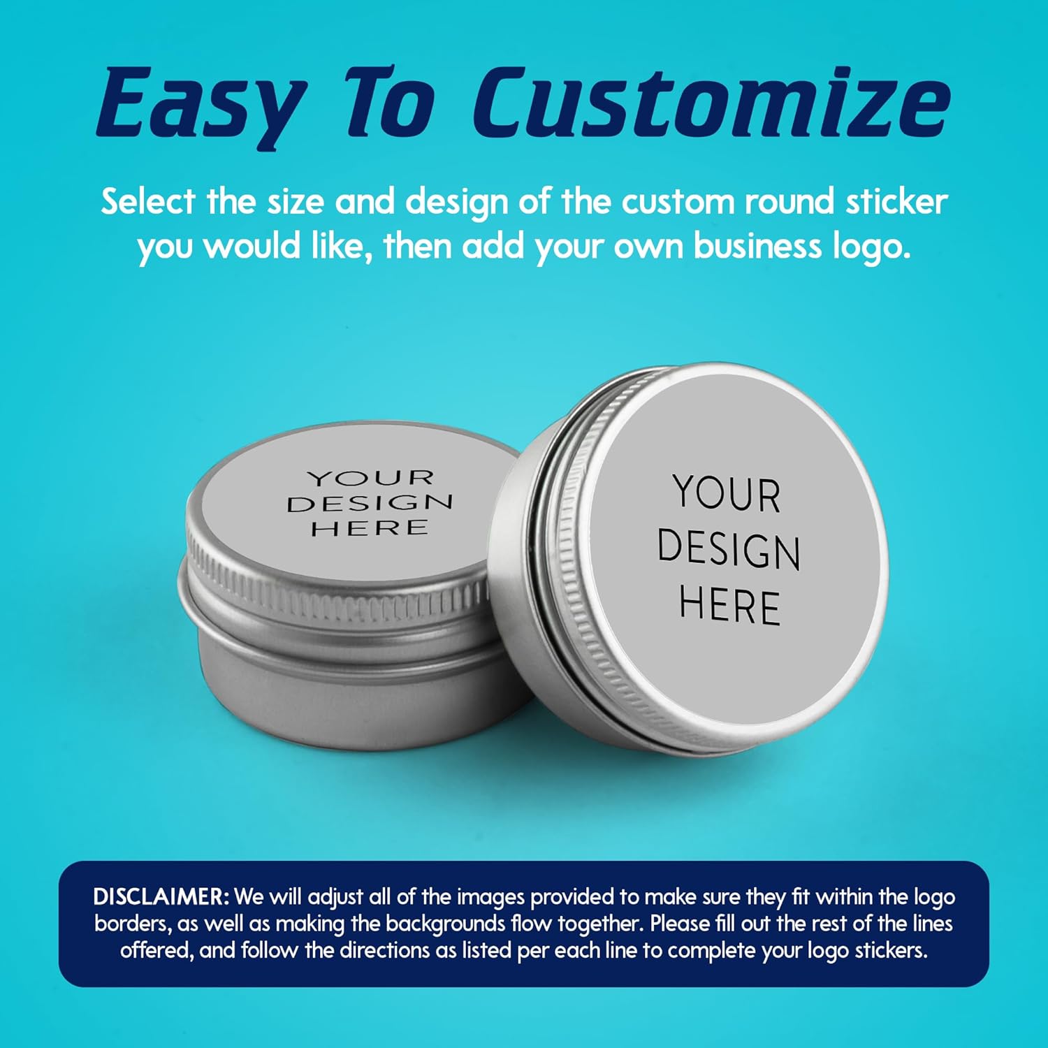 Custom Vinyl Stickers - Upload Your own Image, Text, Design, Logo - Personalized Logo Labels for Handmade, Packaging, Bottle, Jars, Candle, Brand Stickers (Gray, 3x3) 5-1000