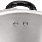Barton 6Qt Pressure Canner With Release Valve Aluminum Canning Cooker Pot Stove Top Instant Fast Cooking Stewing Locking Lid, 6 Quart
