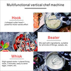 CUSIMAX Stand Mixer 5-QT Tilt-Head Food Mixer Kitchen Electric Mixer with Dough Hook, Wire Whip & Beater for Daily Use
