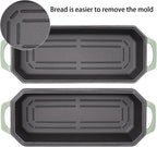 Bread Pan Cast Iron Loaf Pan with Lid Bread Loaf Pan 13x5 Inch Enameled Cast Iron Sourdough Bread Pan,AquaGreen