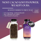 Vital Purple High Flavonal 100% Raw Cocoa Energy Nibs – 900mg Flavanols, Purple Cacao, Unroasted & Unfermented - Clean Fuel for Performance & Recovery (10 oz)