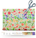Bee's Wrap Beeswax Wraps for Food - Garden Party Cut to Size 14x52" Wax Paper Roll - Made in USA Reusable Waxed Paper & Bowl Covers - Organic & Eco-Friendly Alternative to Aluminum Foil & Plastic Wrap