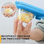 CraftyCrocodile Egg Slicer for Hard Boiled Eggs - 3 Slice Modes Egg Cutter, Heavy Duty, Stainless Steel Dicer - Kitchen Chopper Tool for Strawberry, Mushroom, Grape, Cherry Tomato - Blue