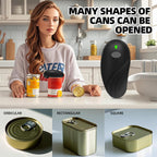 Rechargeable Auto Electric Can OpenerTouch Side Cut Opener Open Your Cans with A Simple Press of Button - Automatic,Smooth Edge,Food-Safe,for Kitchen for Seniors with Arthritis Small Size (Black)