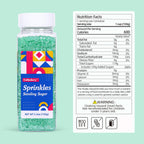 Green Sanding Sugar for Baking Easter Edible Sparkling Sugar Sprinkles Coarse Sugar Crystals for Cake Decoration Cookie Cupcake Topper Ice Cream Topping Supplies 150g/5.3oz