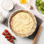 Sweejar Ceramic Pie Pan, 10 Inch Round Baking Dish, Non-Stick with Soft Wave Edge for Apple, Pumpkin, Pot Pies (Gradient Gray)
