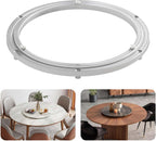 Pisman Aluminium Alloy Turntable Bearing, Heavy Duty Lazy Susan Rotating Bearing Turntable,Smooth Swivel Plate Hardware for Round Dining Table,DIY. Silent Rotating Base Only(14inch)