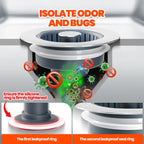 Kitchen Sink Drain Strainer & Sink Stopper, Upgraded 3 in 1 Stainless Steel Drain Plug Combo with Anti-Clog Basket, Pop Up Drain Cover for Standard 3-1/2'', Fits Double Bowl Kitchen Sinks