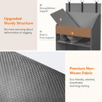 Lifewit 8 Packs Over the Door Organizer, 5 Shelf Clear Window Hanging Storage with 4 Mesh Side Pockets, Anti Tilt 40 lbs Load Behind Door for Pantry, Nursery, Bathroom, Bedroom, Kitchen, Dorm, Grey