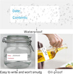 Removable Freezer Labels,3 Clors 1 x 3 Inch Food Storage Stickers, Refrigerator Freezer Paper Label Easy Clean Leaves No Residue,Food Labels Roll