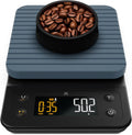 Greater Goods 0.1g Precision Coffee Scale with Timer – 3kg Digital Scale for Pour-Over, Espresso, French Press, Kitchen Use (Stone Blue)