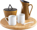 TB Home Lazy Susan Organizer for Cabinet, Pantry or Tabletop – 10" Bamboo Turntable for Kitchen, Counter or Spice Rack Storage