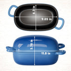 Dutch Oven for Bread Baking - 2.5QT Bread Pans for Homemade Bread Cast Iron Bread Pan With Banneton Bread Proofing Basket & Baking Supplies, Dutch Oven Loaf Pan with Lid for Homemade Breadmaking