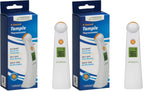 Veridian Healthcare Temple Thermometer | Infrared Measurements | Fast 6-Second Readout | Fever Alert | Backlit Display | Programmable Timer | 1-Year Warranty (Pack of 2)