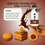 Dolce Flav Natural Anise Extract – 8 Ounce Oil-Soluble Kosher, Sugar-Free, Concentrated Licorice Anise Flavoring for Baking, Cookies & Liqueurs, Includes Measured Dropper