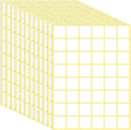 1440 Pcs Blank Date Labels 1" X 1" Labels Stickers for Organizing Square Writable White Labels Food Labels for Jars Boxes File Folders Envelopes School Office Kitchen