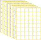 1440 Pcs Blank Date Labels 1" X 1" Labels Stickers for Organizing Square Writable White Labels Food Labels for Jars Boxes File Folders Envelopes School Office Kitchen