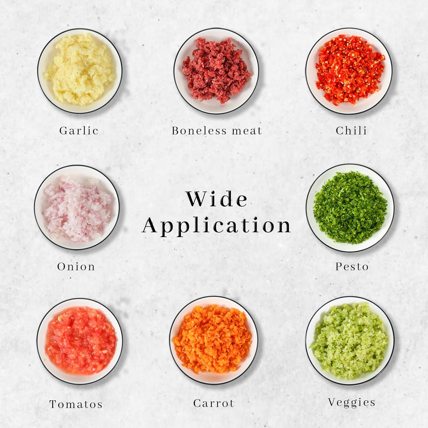 ZHANG XIAO QUAN SINCE 1628 Portable Manual Vegetable Chopper, Hand Pull String Vegetable Garlic Mincer Onion Cutter for Veggie, Peppers, Tomatoes, Ginger, Fruits, Nuts, 3.6 Cup(900ml) Food Chopper