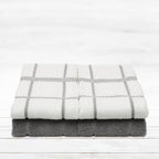 100% Cotton Terry Dish Towels, 4 Pack 16 x26 Inches, Super Soft and Absorbent Kitchen Towels, Perfect for Kitchen Cleaning and Dish Washing | Light Gray