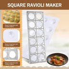 Baderke 9 Pcs Pasta Making Tool Set Include 1 Bamboo Drying Rack 1 Ravioli Press 1 Gnocchi Board 1 Cutter 1 Rolling Pin 1 Filling Spoon 3 Ravioli Stamp for Pasta Maker