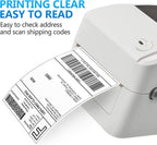 FungLam 4 Rolls 4x6 Direct Thermal Shipping Labels, 250 Labels Per Roll, 1" Core, Perforated, White Mailing Postage Shipping Label Compatible with Zebra 2844 ZP-450 ZP-500 ZP-505