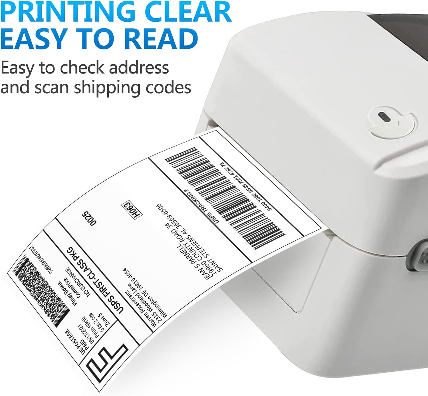 FungLam 4"x6" Thermal Mailing Labels - 450 Labels/Roll (4 Rolls), Compatible with JADENS, Munbyn, Rollo, iDPRT Printers
