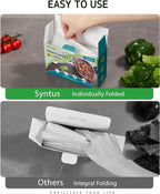 Syntus Slow Cooker Liners, 30 Count Cooking Bags Large Size Disposable Pot Liners Plastic Bags, Fit 3QT to 8QT for Slow Cooker Cooking Trays, 13"x 21", 30 Liners