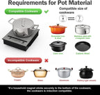 Mini Induction Cooktop, 500W /110V Mini Electric Countertop Burners Portable Small Induction Hot Plate