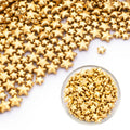 Dazzjoy Edible Gold Sprinkles, Star Sugar Candy Sprinkles for Cupcake Decorating, Food Grade, 4.23oz, Mix Size, Cupcake Toppers, Cake Decorations, Wedding Party Supplies