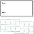 1500 Pack, 2" x 1", Removable Food Storage Freezer Date Labels Stickers