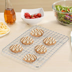 Stainless Steel Cooling Rack Size -Medium, 10 x 15 Inches, Dishwasher-Safe, Oven Safe, Cookie Cooling Racks for Baking & Cooking - Pack of 6