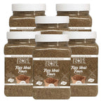 Pride of India - PACK of 6 - Flax Meal Flour 1 lbs (454 gm) Nutty Earthy Taste Freshly Milled in Small Batches | Used for Baking Coating Thickening | Prepare Muffins Pancakes Smoothies Pudding Salads