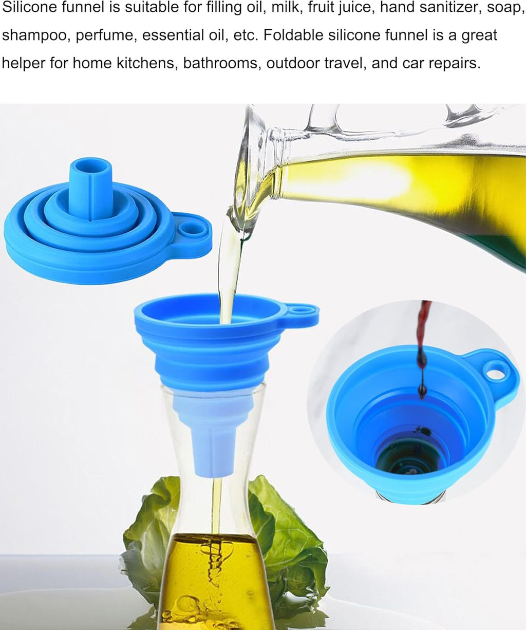 Blade Cleaner Kitchen Washing Brush Chopsticks Cutlery Cleaning Brush Double-Sided Scrubber Multifunctional Knife Sponge 1 PC with Silicone Funnel