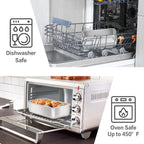 E-far Loaf Bread Pan Set of 10, 9x5 Stainless Steel Loaf Pan, Metal Rectangle Bakeware for Baking Homemade Bread Banana Cake Meatloaf, Non-Toxic & Rust Free, Easy Release & Dishwasher Safe