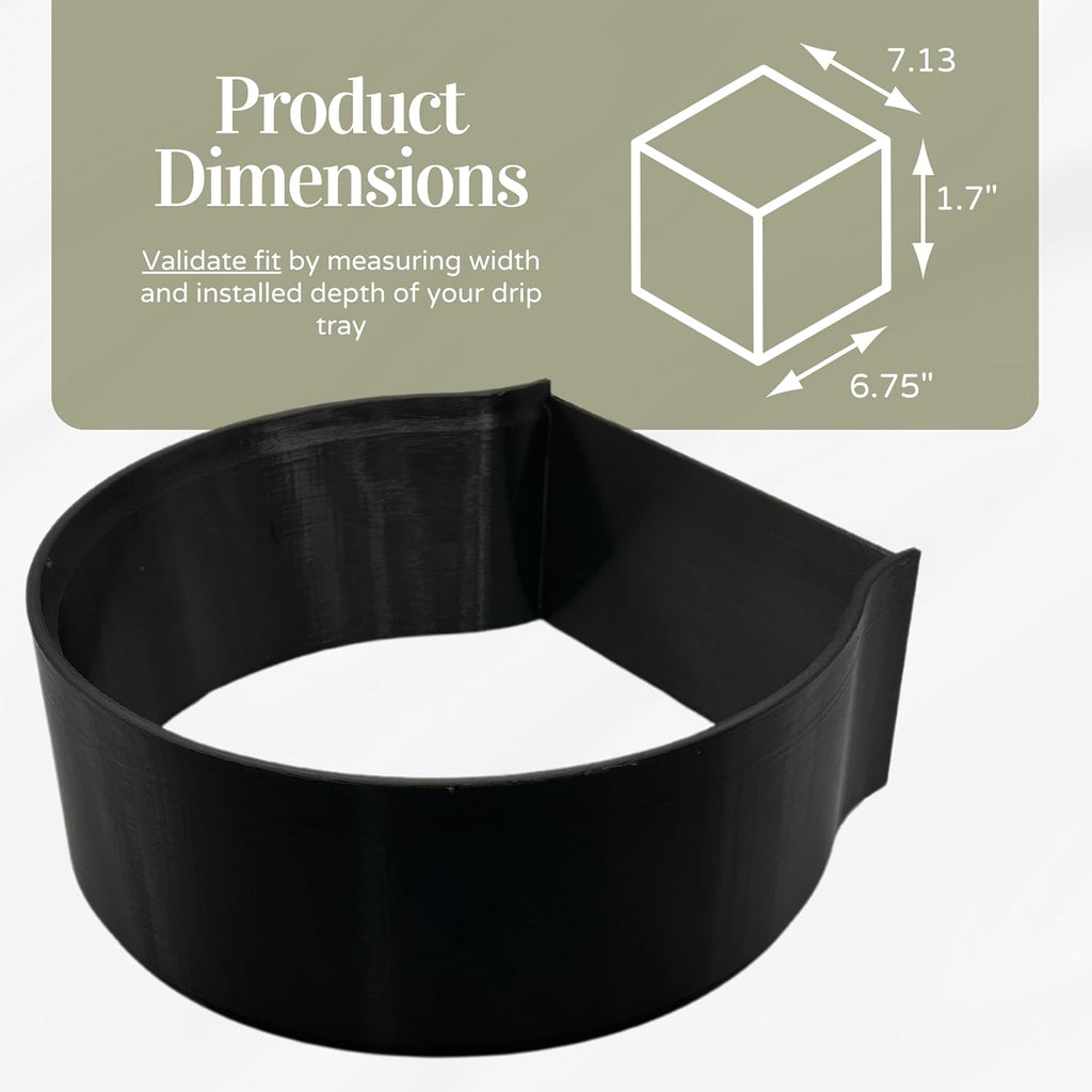 Drip Tray Mug/Cup Riser Made for the Keurig to Reduce Splashes - Riser Only (Black, K-Duo Plus 2.5 inches Tall)