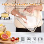 1 Gallon 128oz Glass Pitcher, Water Pitcher with Lid and Spout, Glass Carafe for Hot/Cold Drink, Water Jug for Iced Tea, Coffee, Juice, Milk, Beverage (Extra-Wide Mouth)