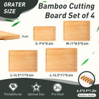 Bamboo Cutting Board Set Non Slip Feet with Holder Over Sink Adult Women Her Sister Aunt Wife Hustband Lady Bestie Soul Happy Christmas Xmas Birthday Gifts Cool Unique Aesthetic 30 40 60 70 Year Old