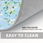 2 Pack Jasmine Dish Drying Mats For Kitchen Counter, Floral Print Dish Drying Mat - 20x15 inches, Absorbent Kitchen Counter Drying Mat, Dish Mat, Fast Drying